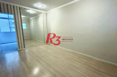 Apartamento com 2 dormitórios para alugar, 67 m² por R$ 4.200,00/mês - Gonzaga - Santos/SP