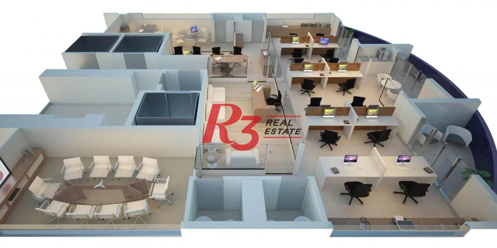 Sala para alugar, 46 m² por R$ 3.200,00/mês - Ponta da Praia - Santos/SP