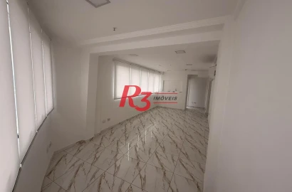 Sala para alugar, 46 m² por R$ 3.200,00/mês - Ponta da Praia - Santos/SP