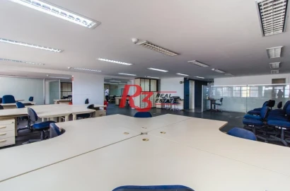 Sala para alugar, 221 m² por R$ 6.000,00/mês - Centro - Santos/SP