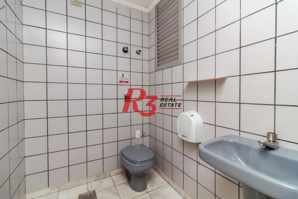 Sala para alugar, 221 m² por R$ 6.000,00/mês - Centro - Santos/SP
