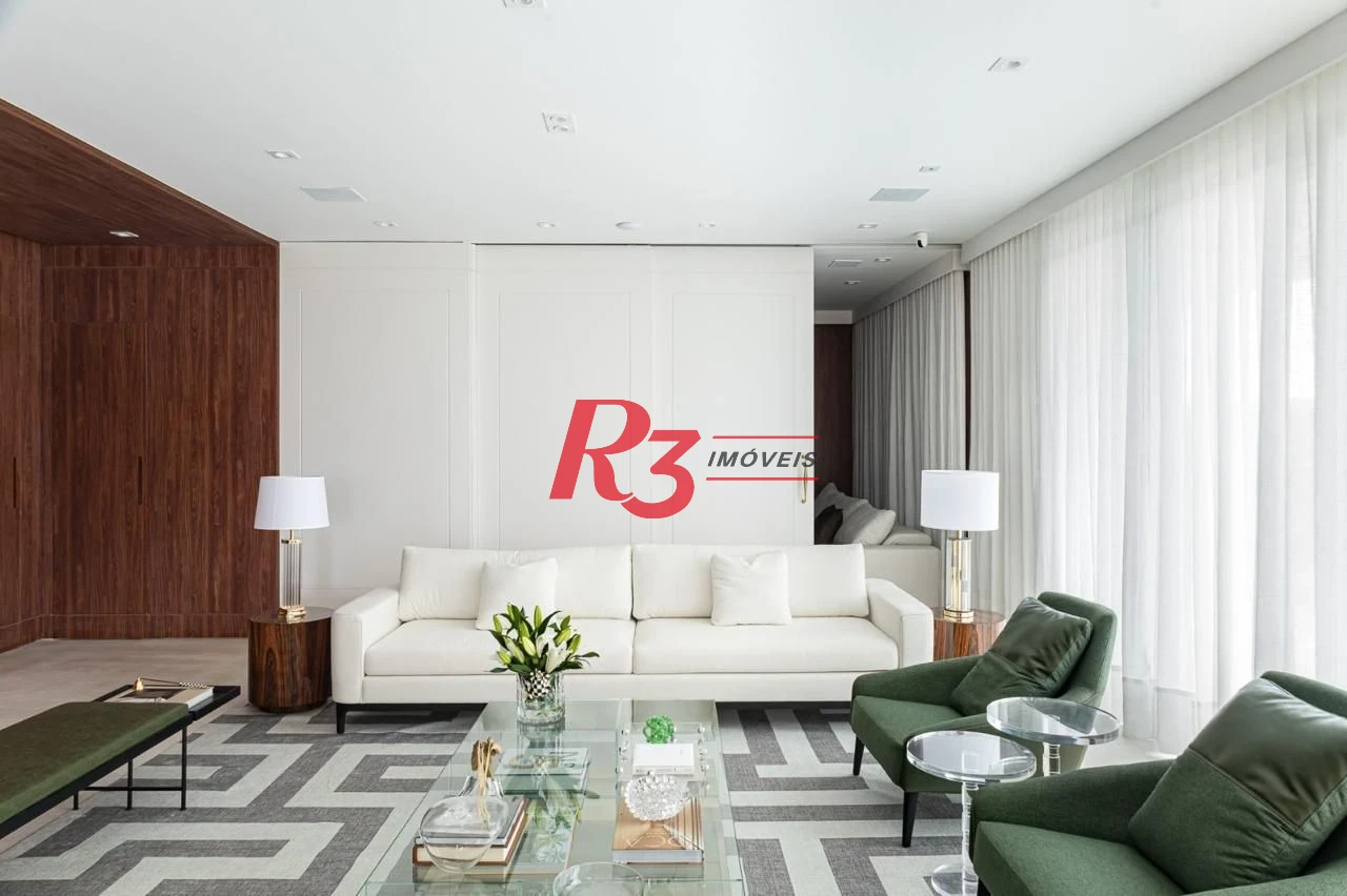 Apartamento com 3 dormitórios à venda, 393 m² por R$ 12.000.000,00 - Gonzaga - Santos/SP