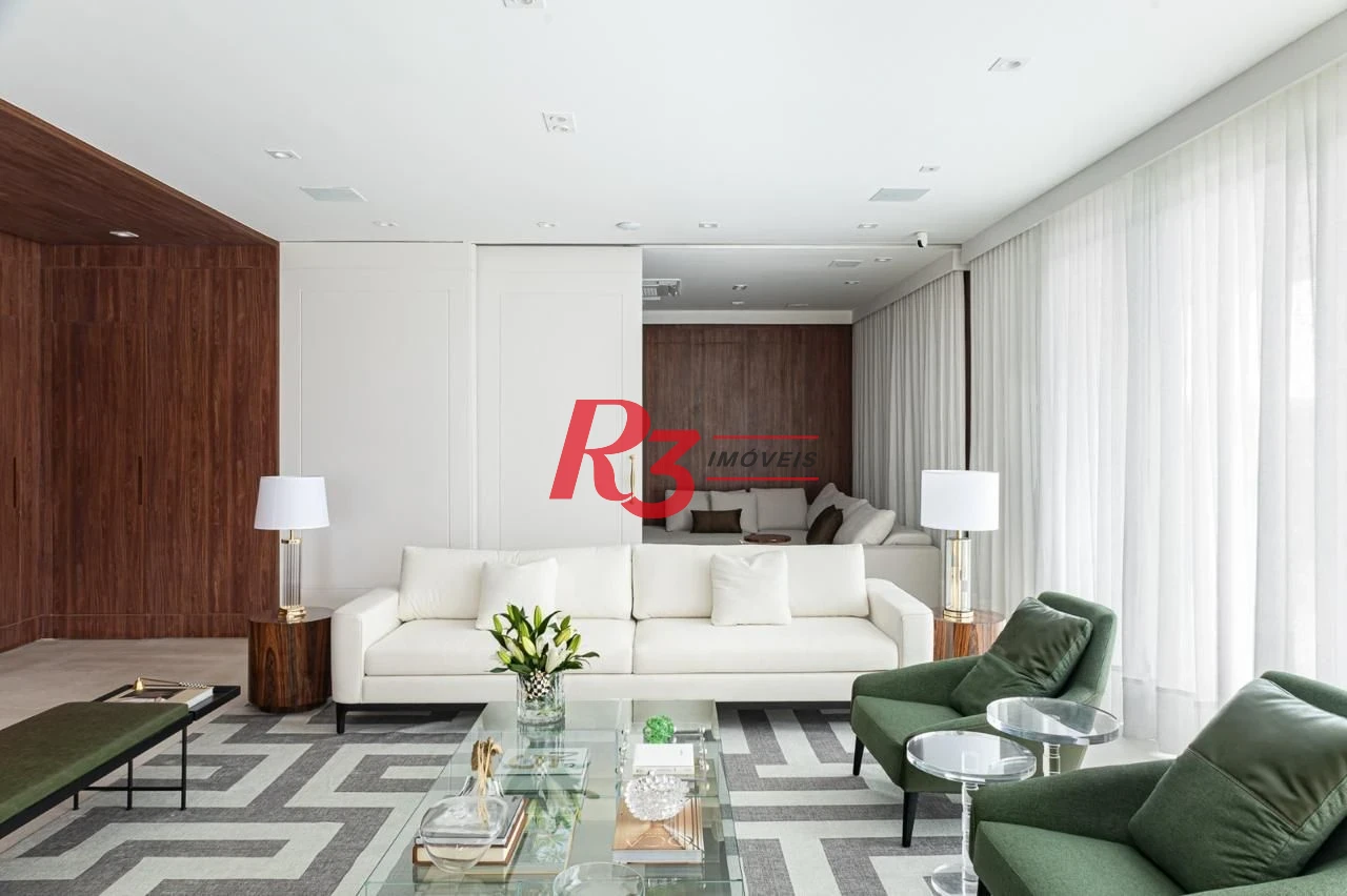 Apartamento com 3 dormitórios à venda, 393 m² por R$ 12.000.000,00 - Gonzaga - Santos/SP