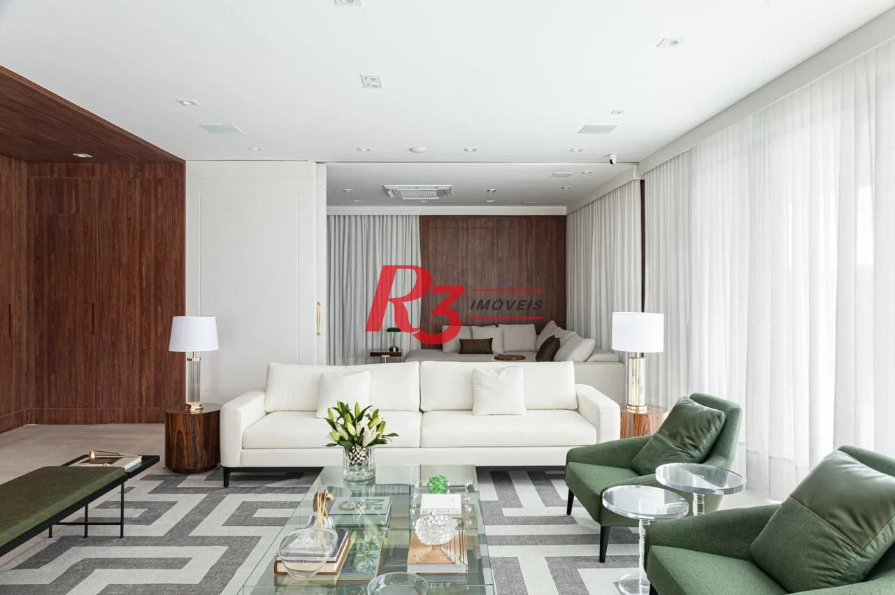 Apartamento com 3 dormitórios à venda, 393 m² por R$ 12.000.000,00 - Gonzaga - Santos/SP