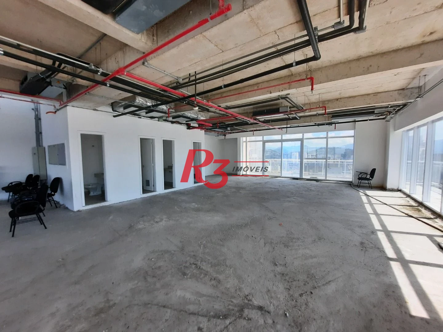 Andar Corporativo para alugar, 648 m² por R$ 55.231,00/mês - Gonzaga - Santos/SP
