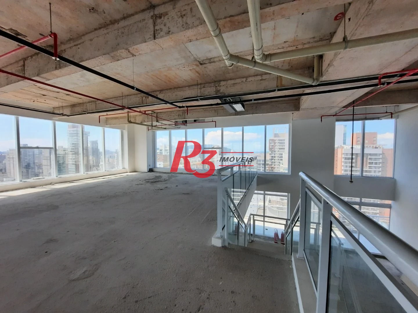Andar Corporativo para alugar, 648 m² por R$ 55.231,00/mês - Gonzaga - Santos/SP