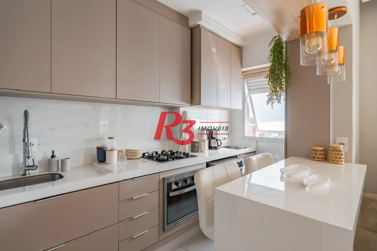 Studio com 1 dormitório à venda, 43 m² por R$ 600.000,00 - Campo Grande - Santos/SP