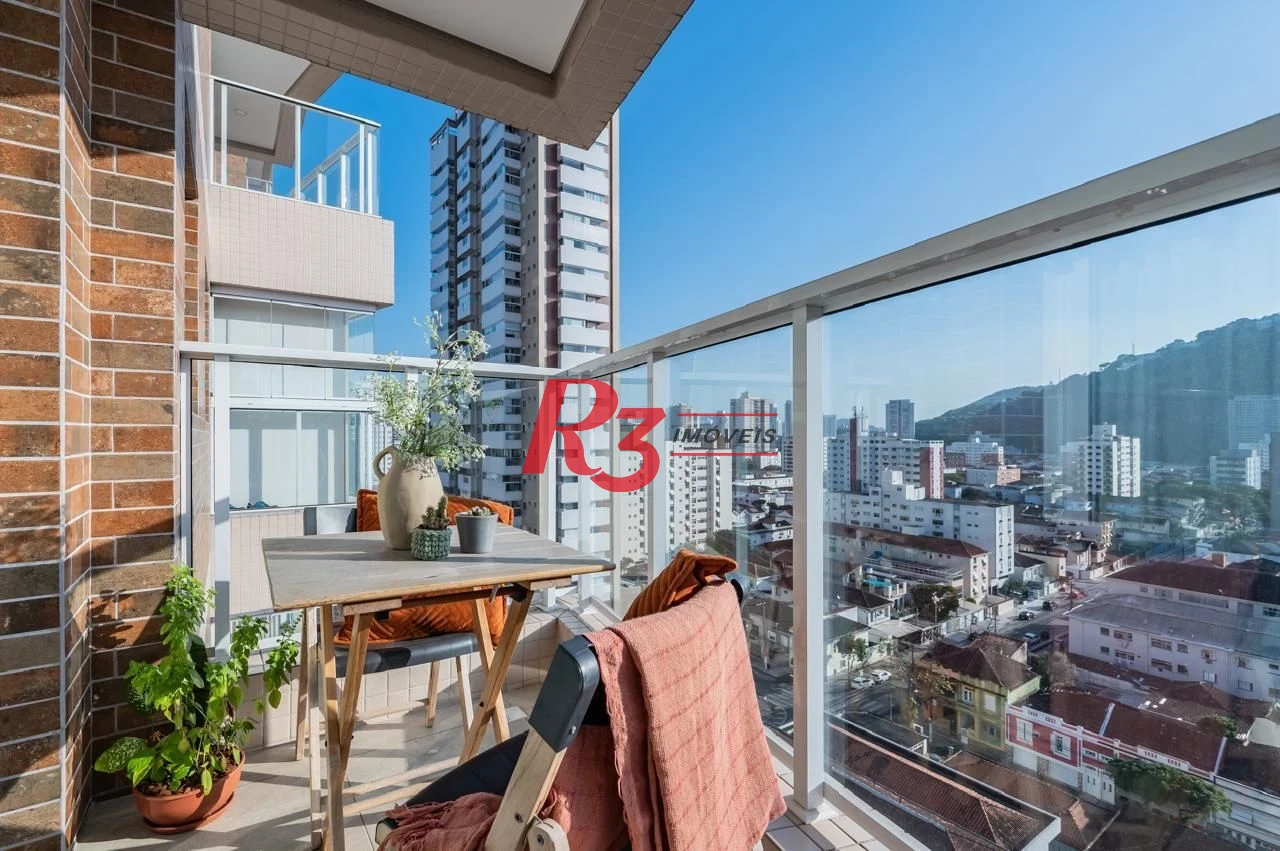 Studio com 1 dormitório à venda, 43 m² por R$ 600.000,00 - Campo Grande - Santos/SP