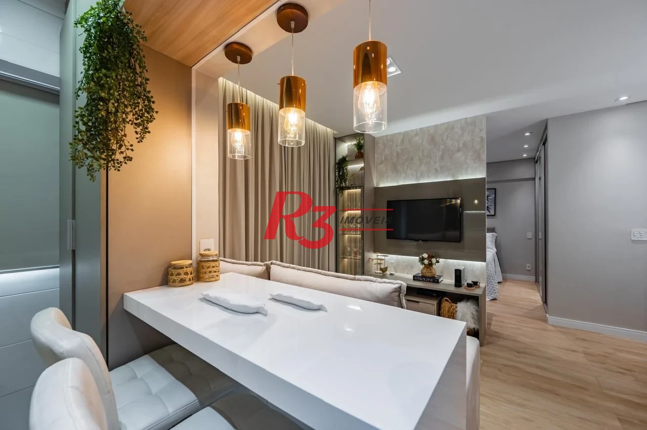 Studio com 1 dormitório à venda, 43 m² por R$ 600.000,00 - Campo Grande - Santos/SP