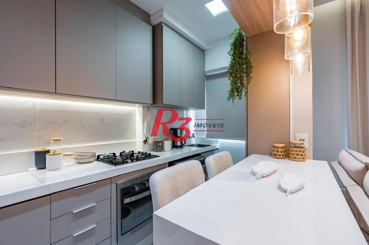 Studio com 1 dormitório à venda, 43 m² por R$ 600.000,00 - Campo Grande - Santos/SP
