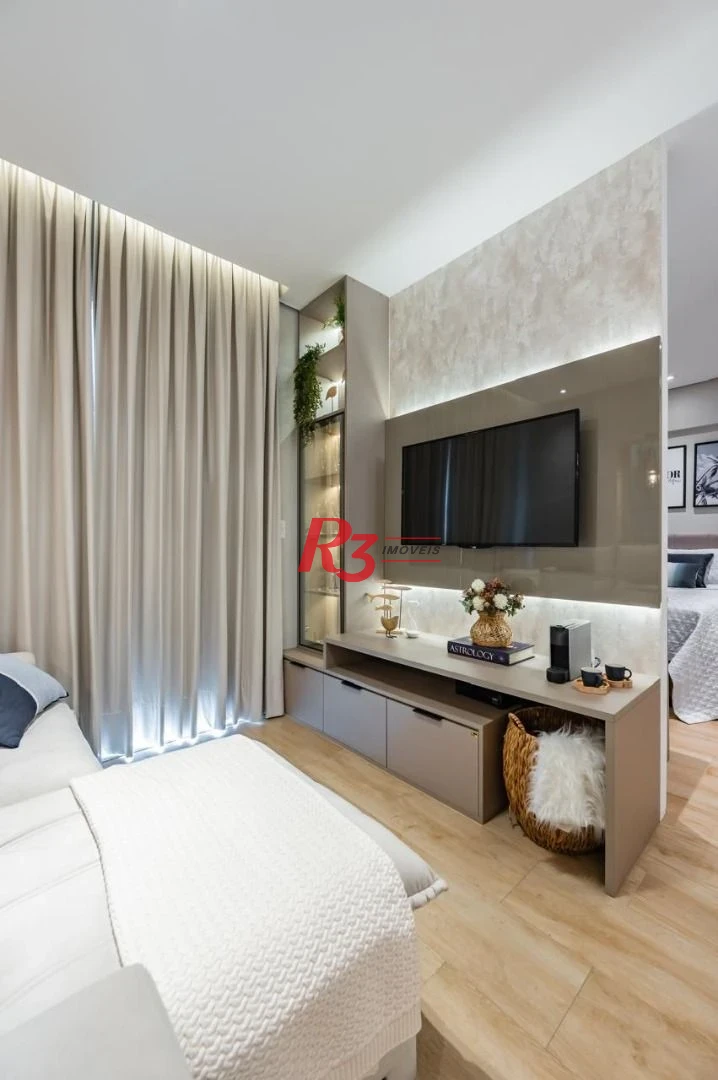 Studio com 1 dormitório à venda, 43 m² por R$ 600.000,00 - Campo Grande - Santos/SP