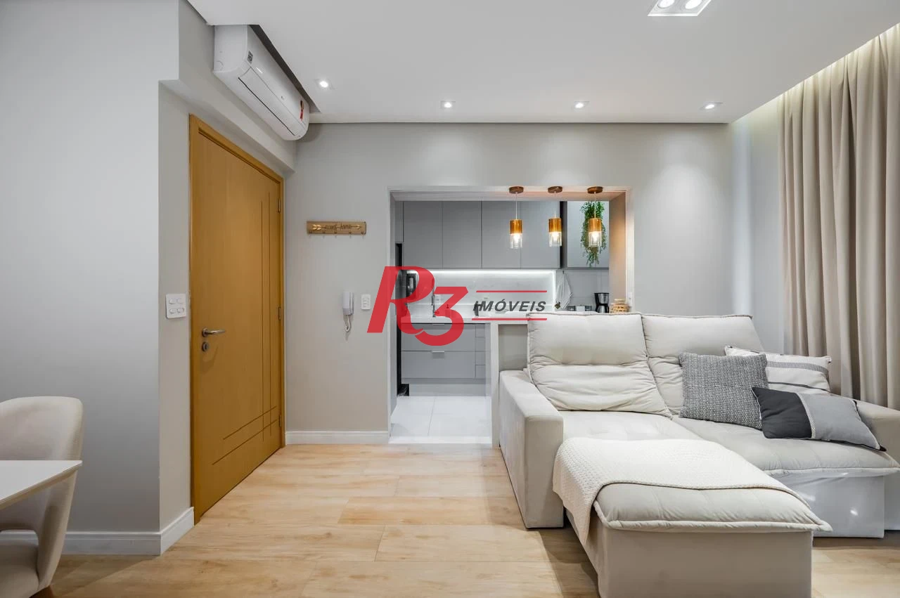 Studio com 1 dormitório à venda, 43 m² por R$ 600.000,00 - Campo Grande - Santos/SP