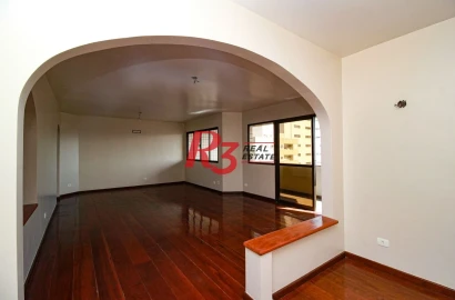 Apartamento, 163 m² - venda por R$ 1.400.000,00 ou aluguel por R$ 9.245,00/ano - Boqueirão - Santos/SP
