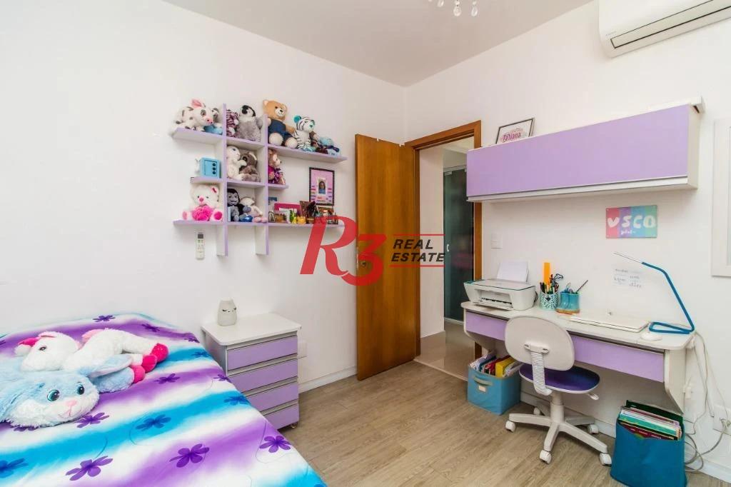Apartamento com 3 dormitórios à venda, 92 m² - Marapé - Santos/SP