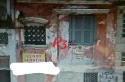 Terreno à venda, 200 m² por R$ 450.000,00 - Vila Nova - Santos/SP