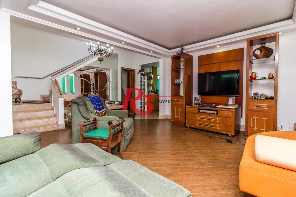 Casa com 3 dormitórios, 360 m² - venda por R$ 5.200.000,00 ou aluguel por R$ 21.910,00/mês - Aparecida - Santos/SP