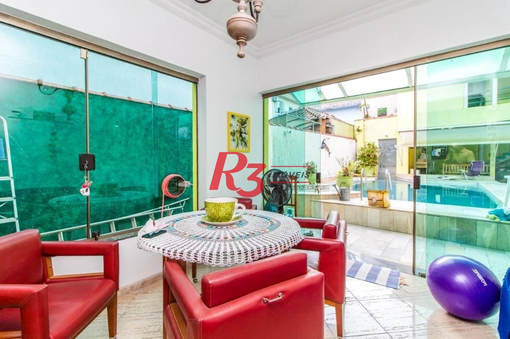 Casa com 3 dormitórios, 360 m² - venda por R$ 5.200.000,00 ou aluguel por R$ 21.910,00/mês - Aparecida - Santos/SP