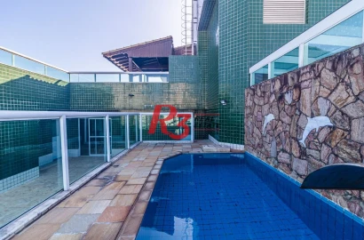 Cobertura com 3 dorms, 240 m² - venda ou aluguel - Canto do Forte - Praia Grande/SP