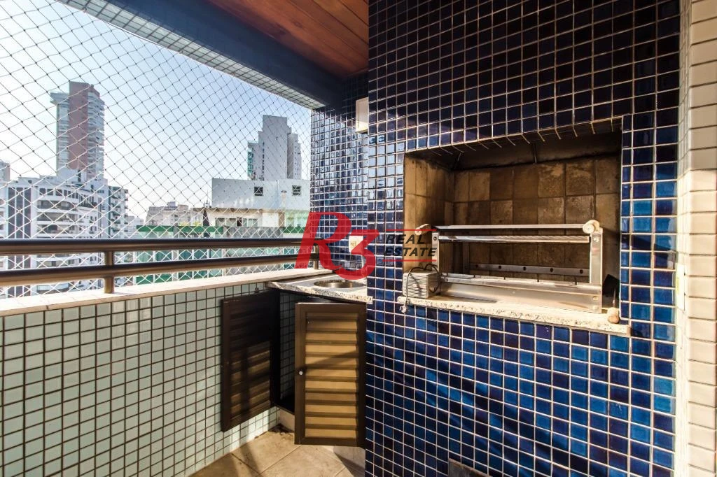 Apartamento com 4 dormitórios para alugar, 212 m² por R$ 18.000,00/mês - Boqueirão - Santos/SP