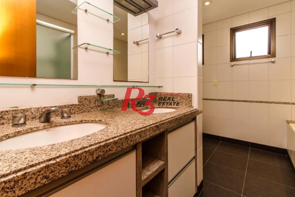 Apartamento com 4 dormitórios para alugar, 212 m² por R$ 18.000,00/mês - Boqueirão - Santos/SP