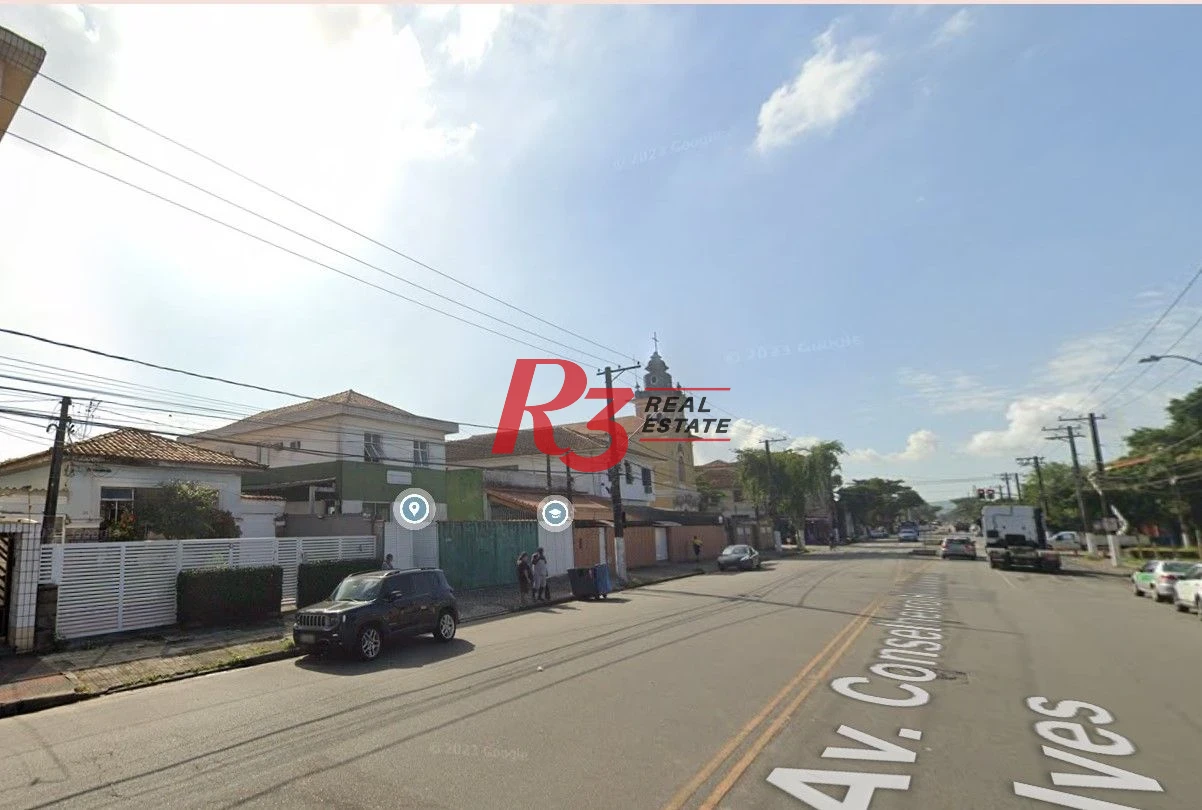 Terreno à venda, 490 m² por R$ 1.700.000,00 - Macuco - Santos/SP