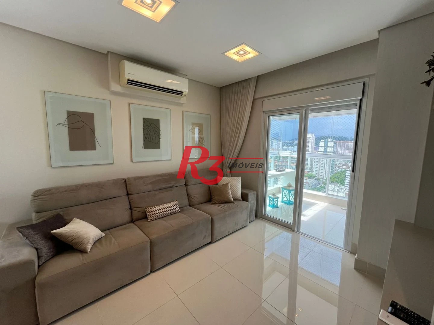 Apartamento com 3 suítes, 170 m² - venda por R$ 2.490.000 ou aluguel por R$ 20.000/mês - Boqueirão - Santos/SP