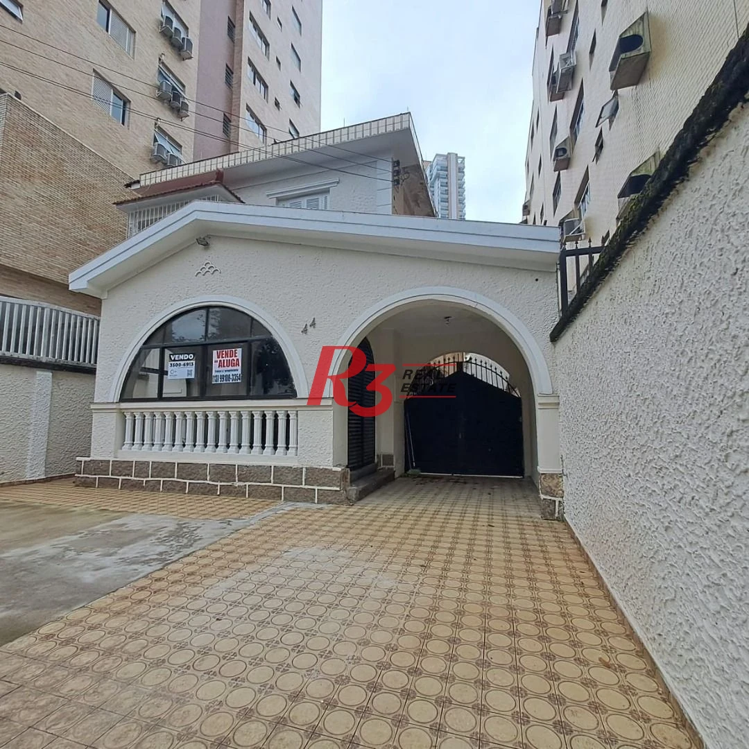 Sobrado com 4 dormitórios, 338 m² - venda por R$ 2.340.000,00 ou aluguel por R$ 13.000,00/mês - Boqueirão - Santos/SP