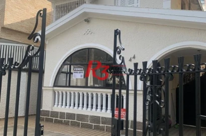 Sobrado com 4 dormitórios, 338 m² - venda por R$ 2.340.000,00 ou aluguel por R$ 13.000,00/mês - Boqueirão - Santos/SP