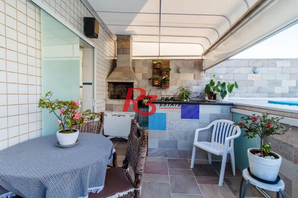 Cobertura à venda, 270 m² por R$ 2.100.000,00 - José Menino - Santos/SP