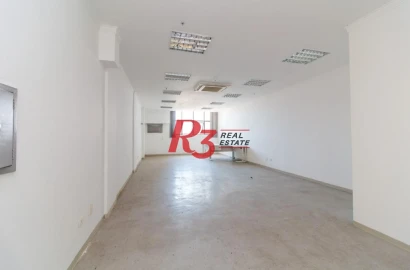 Sala para alugar, 65 m²  - Centro - Santos/SP