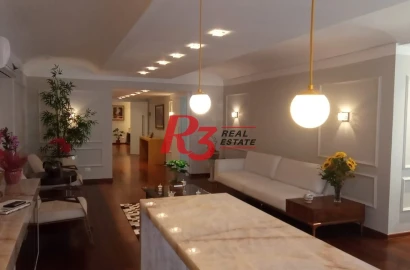 Apartamento, 270 m² - venda por R$ 2.450.000,00 ou aluguel por R$ 25.000,00/mês - Boqueirão - Santos/SP