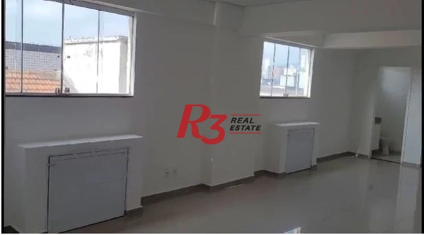 Sala para alugar, 42 m² por R$ 3.000,00/mês - Embaré - Santos/SP