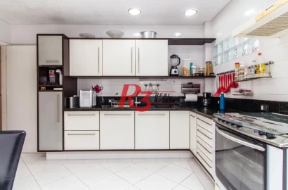 Apartamento com 3 dormitórios à venda, 160 m² por R$ 750.000,00 - José Menino - Santos/SP