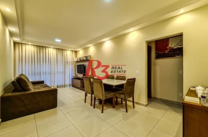 Apartamento com 3 dormitórios à venda, 130 m² por R$ 650.000,00 - Marapé - Santos/SP