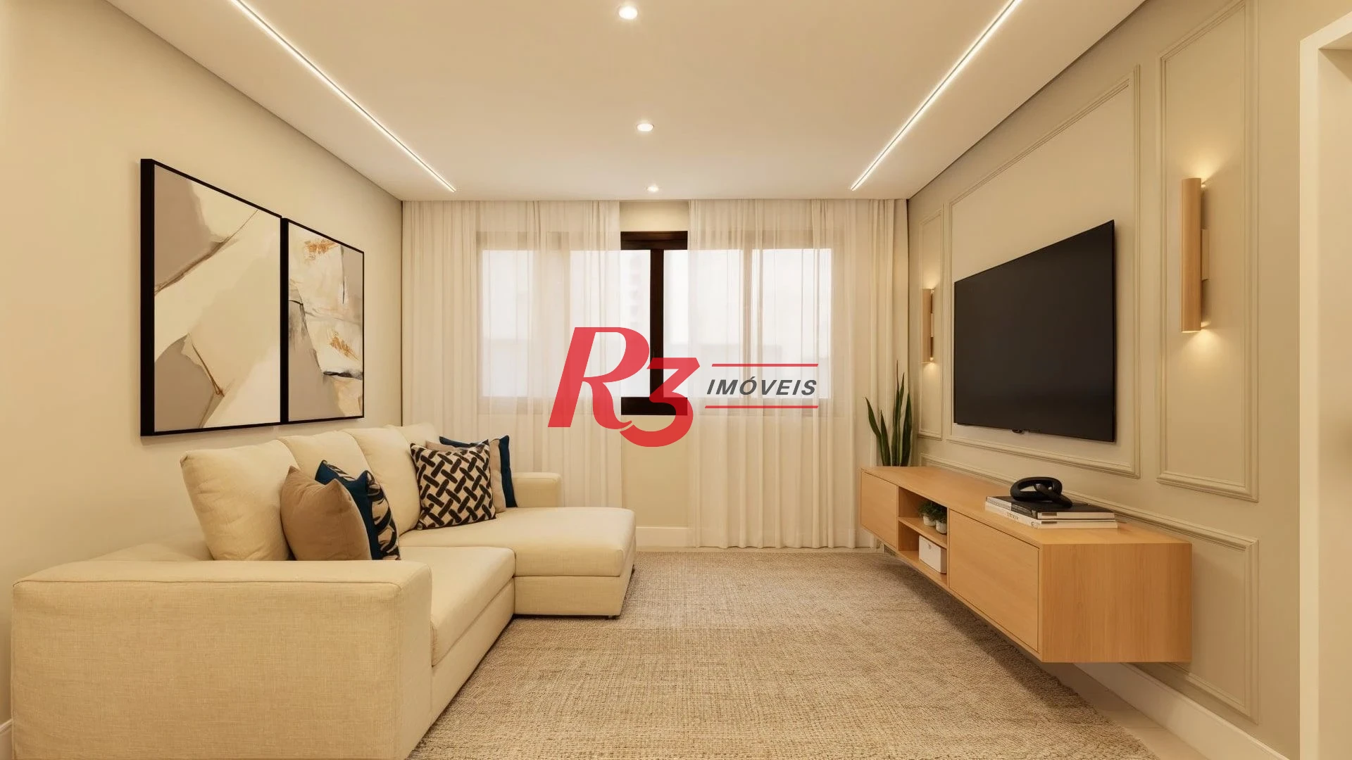 Apartamento com 3 dormitórios à venda, 235 m² por R$ 2.990.000,00 - Gonzaga - Santos/SP
