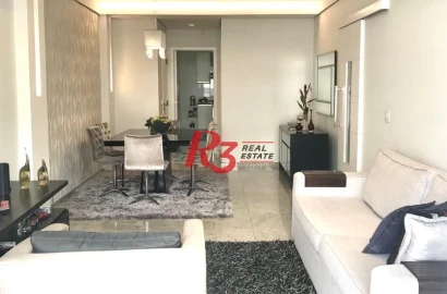 Apartamento à venda, 114 m² por R$ 1.350.000,00 - Pompéia - Santos/SP
