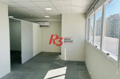 Sala à venda, 37 m² por R$ 478.000,00 - Ponta da Praia - Santos/SP