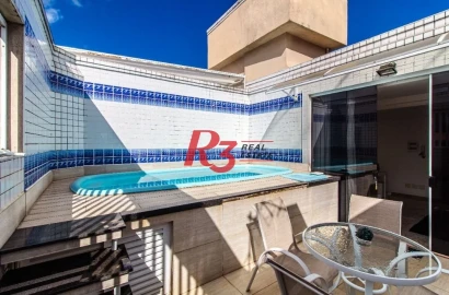 Sobrado com 5 dormitórios à venda, 267 m² por R$ 1.700.000,00 - Embaré - Santos/SP