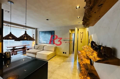 Apartamento com 1 dormitório à venda, 57 m² - Ponta da Praia - Santos/SP