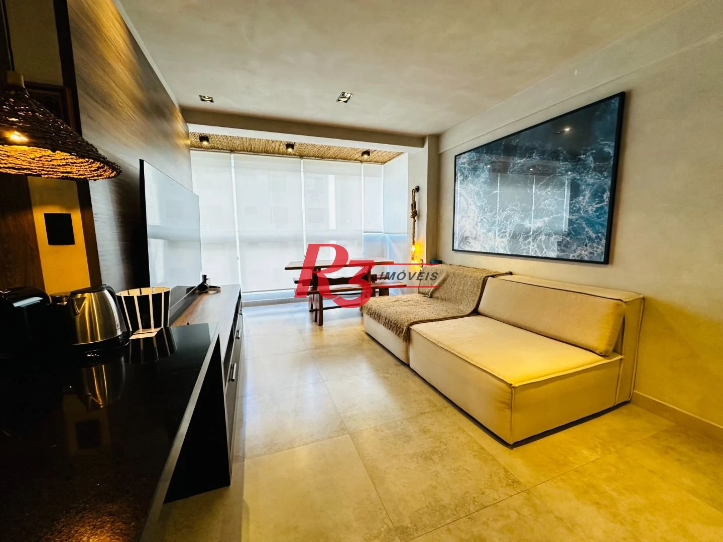Apartamento com 1 dormitório à venda, 57 m² - Ponta da Praia - Santos/SP
