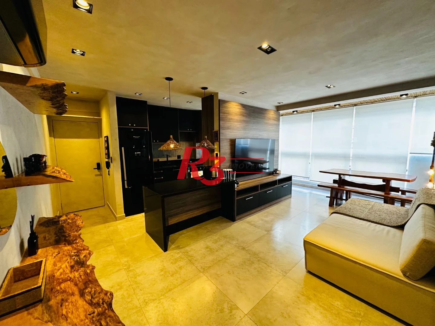 Apartamento com 1 dormitório à venda, 57 m² - Ponta da Praia - Santos/SP