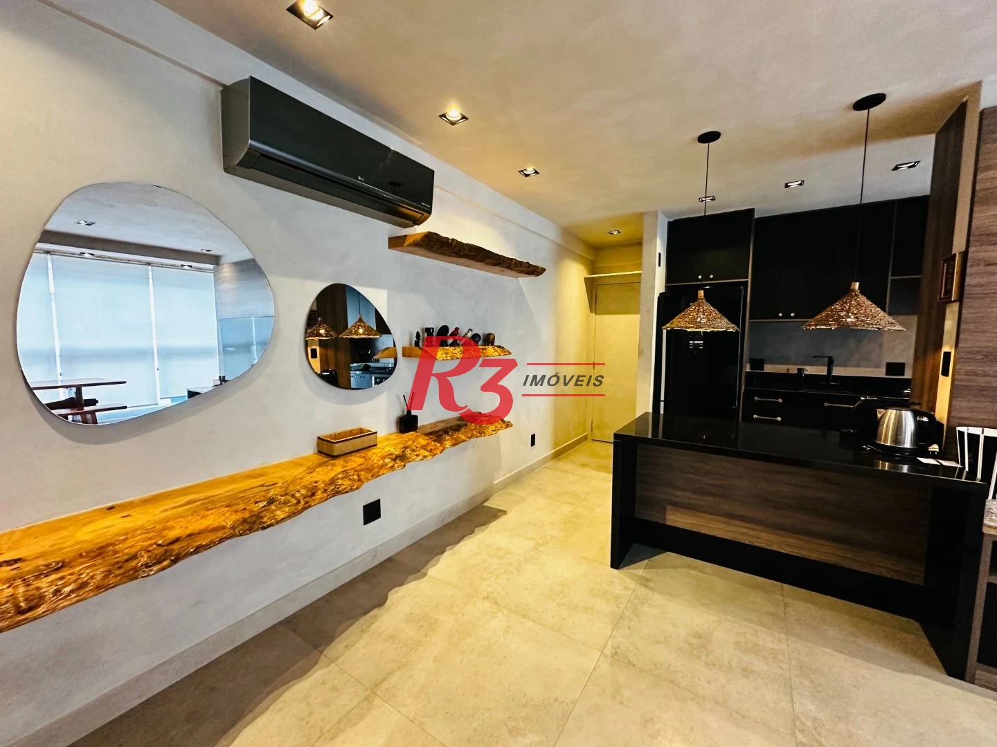 Apartamento com 1 dormitório à venda, 57 m² - Ponta da Praia - Santos/SP