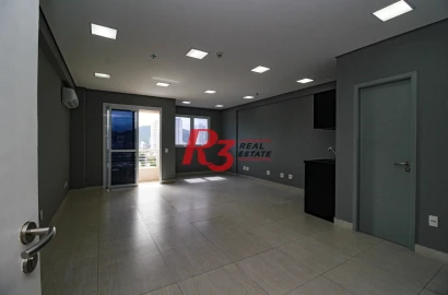 Sala para alugar, 42 m² por R$ 3.520,02 - Vila Matias - Santos/SP