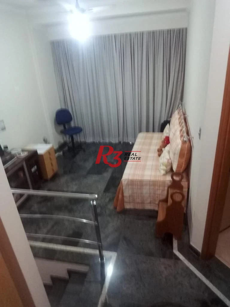 Apartamento Duplex com 3 dormitórios à venda, 200 m² por R$ 1.350.000,00 - Gonzaga - Santos/SP