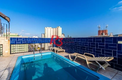 Cobertura com 2 dormitórios à venda, 167 m² por R$ 738.000,00 - Boa Vista - São Vicente/SP