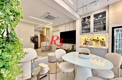 Apartamento com 2 dormitórios à venda, 83 m² por R$ 2.100.000,00 - Vila Rica - Santos/SP