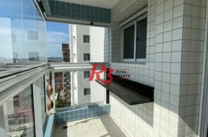 Apartamento com 1 dormitório à venda, 56 m² por R$ 575.000,00 - Boqueirão - Santos/SP