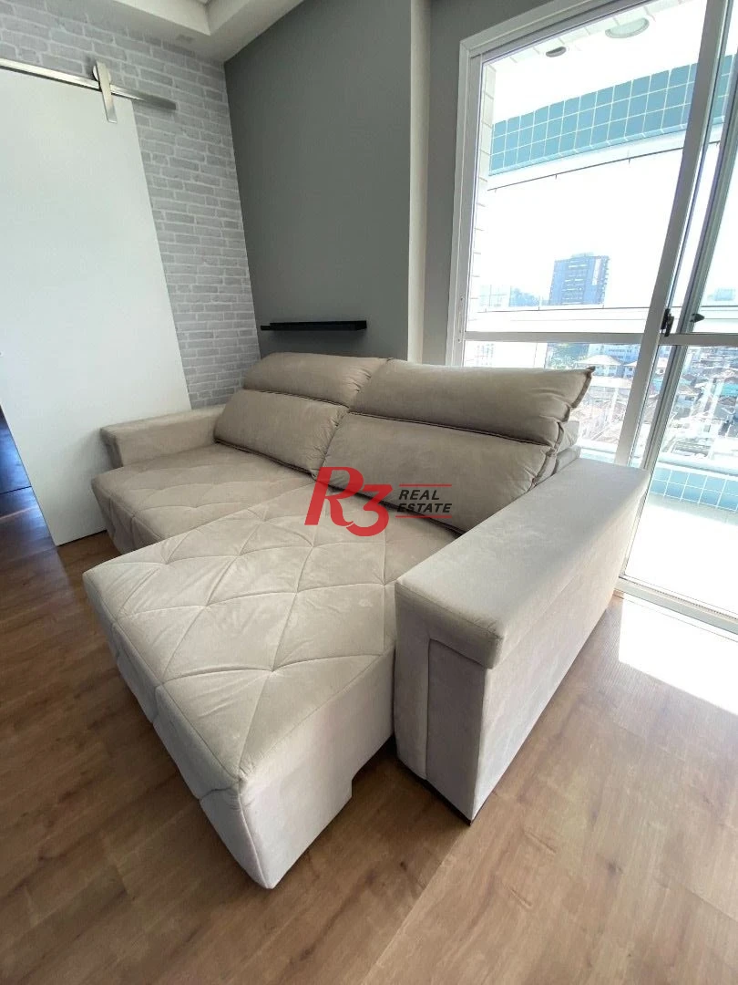 Apartamento com 1 dormitório à venda, 56 m² por R$ 575.000,00 - Boqueirão - Santos/SP