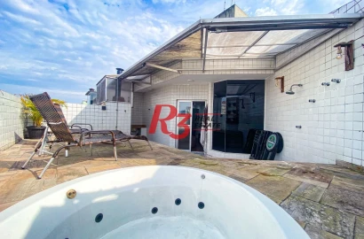 Cobertura à venda, 146 m² por R$ 750.000,00 - Vila Matias - Santos/SP