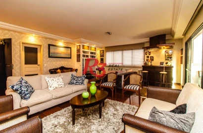 Apartamento com 3 dormitórios à venda, 242 m² por R$ 1.915.000,00 - Boqueirão - Santos/SP